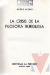 La crisis de la filosofía burguesa