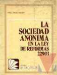 La sociedad annima en la ley de reformas 22903