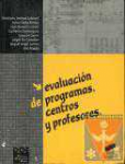 Evaluacin de programas, centros y profesores