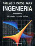 Tablas de datos para Ingeniera