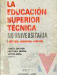 La educacin superior tcnica no universitaria