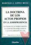La Doctrina de los actos propios en la jurisprudencia