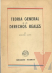 Teora general de los Derechos Reales