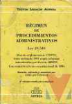 Rgimen de procedimientos administrativos