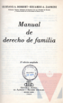 Manual de derecho de familia