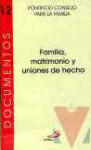 Familia, matimonio y uniones de hecho