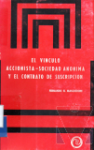 El vnculo accionista - sociedad annima y el contrato de suscripcin