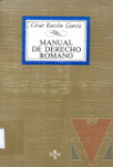 Manual de derecho romano