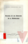 Biologa de los derechos en la normalidad y de su representacin