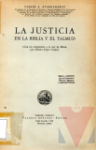 La justicia en la Biblia y el Talmud