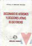 Diccionario de aforismos y locuciones latinas de uso forense