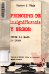 Principio de insignificancia y error