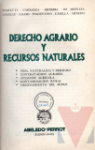 Derecho agrario y recursos naturales