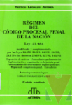 Rgimen del Cdigo procesal penal de la Nacin