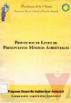 Proyectos de leyes de presupuestos mnimos ambientales