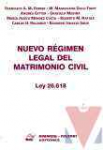 Nuevo rgimen legal del matrimonio civil