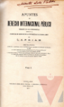 Apuntes de Derecho internacional pblico