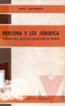 Persona y ley jurdica