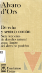 Derecho y sentido comn
