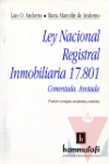 Ley nacional registral inmobiliaria 17.801