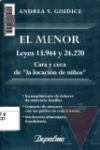 El menor : Leyes 13.944 y 24.270