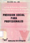 Previsin social para profesionales