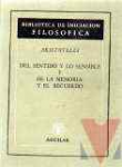 Del sentido y lo sensible y de la memoria y el recuerdo