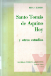 Santo Toms de Aquino hoy y otros estudios