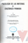 Psicologa de las materias de enseanza primaria