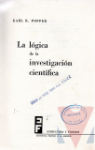 La lgica de la investigacin cientfica