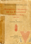 Nacimiento y desarrollo de la filosofa en el Ro de la Plata