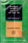 Antologia filosfica argentina del siglo XX