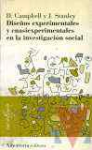 Diseos experimentales y cuasiexperimentales en la investigacin social