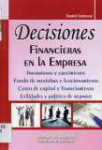 Decisiones financieras en la empresa