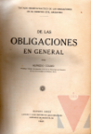 De las obligaciones en general