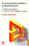 El pensamiento poltico posfundacional