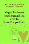 Negociaciones incompatibles con la funcin pblica