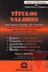 Ttulos valores (ex ttulos de crdito)