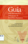 Gua para defensores y defensoras de derechos humanos