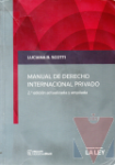 Manual de derecho internacional privado