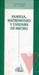 Familia, matrimonio y uniones de hecho