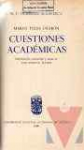 Cuestiones acadmicas