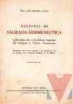 Nociones de hermeneutica