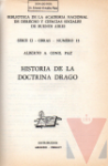 Historia de la doctrina Drago