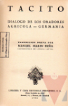 Dalogo de los oradores ; Agrcola - Germania
