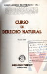 Curso de derecho natural