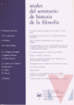 Anales del seminario de historia de la filosofa