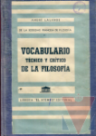 Vocabulario tcnico y crtico de la filosofa