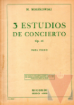 3 estudios de concierto