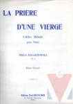 La prire d'une vierge